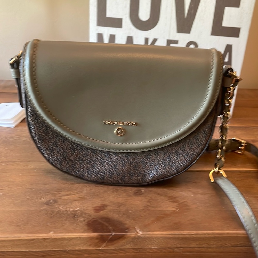 Micheal Kors Army Green Purse